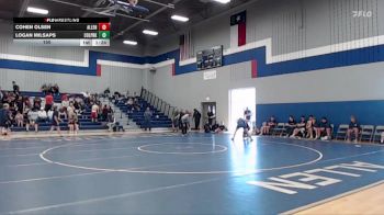150 lbs Round 3 (3 Team) - Cohen Olsen, Allen vs Logan Milsaps, Conroe Woodlands College Park