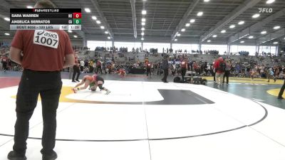 100 lbs Semifinal - Sara Warren, NC vs Angelica Serratos, CA
