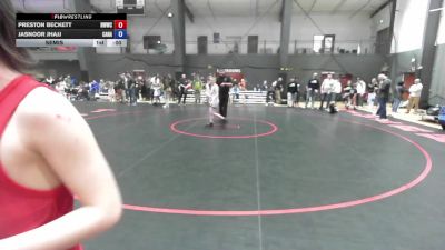 U12 FS - 78 lbs Cons. Round 3 - Kingston Salmon, Pioneer Grappling Academy vs Easton Napier, Cornerstone Mat Club