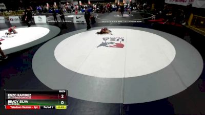 92 lbs Cons. Round 3 - Brady Silva, California vs Enzo Ramirez, Delta Wrestling Club