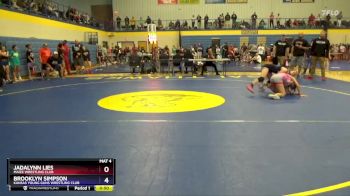 108 lbs Round 1 - Jadalynn Lies, Maize Wrestling Club vs Brooklyn Simpson, Kansas Young Guns Wrestling Club