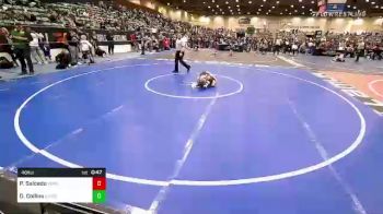 46 lbs Semifinal - Presley 1 Salcedo, Sunkist Kids Monster Garage vs Dominic Collins, Sanderson Wrestling Academy