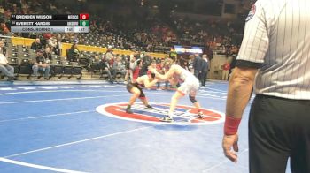 165 Class 2 lbs Cons. Round 1 - Everett Hargis, Oak Grove vs Brenden Wilson, Mexico