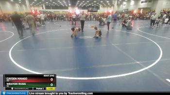 71 lbs Champ. Round 2 - Weston Rugg, WI vs Cayden Mango, MO