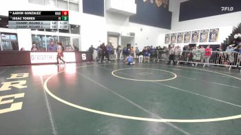 126 lbs Champ. Round 3 - Aaron Gonzalez, Mater Dei vs Issac Torres, Fountain Valley