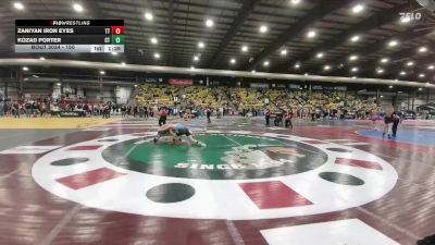 150 lbs Champ. Round 1 - Zaniyan Iron Eyes, Tatanka Tuff vs Kozad Porter, CWC Thunder