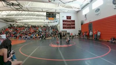 102-108 lbs Cons. Round 1 - Jasmine Platt, Lander Middle School vs Leila Brown, Lovell Middle School