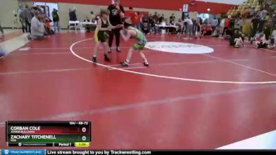 68-72 lbs Round 5 - Zachary Titchenell, HRA vs Corban Cole, Junior Bulldogs