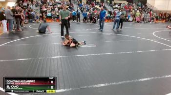 41 lbs Cons. Round 1 - Donovan Alejandre, Eastside Youth Wrestling vs Eli Cano, Carolina Reapers