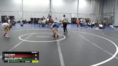 100 lbs Round 1 (6 Team) - Shai Sabag, River WC vs Braydon Uricchio, Grit Mat Club Red