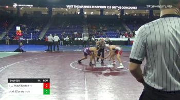 160 lbs Prelims - Jack MacKiernan, Pinkerton Academy vs Max Dionne, Belmont