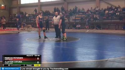 154-161 lbs Round 2 - Clayton Caturia, Clear Creek vs Marcus Petersen, Sage Valley