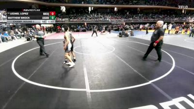 5A 120 lbs Champ. Round 1 - Leonel Lopez, North Mesquite vs Matthew Brock, Austin Anderson