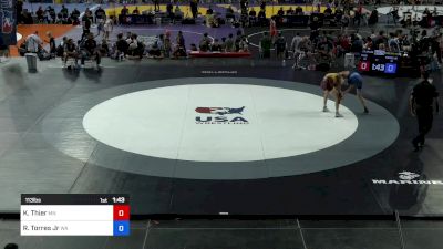 113 lbs Cons 64 #2 - Kyler Thier, MN vs Rene Torres Jr, WA