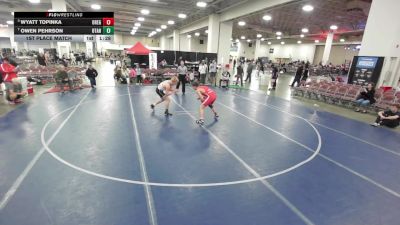 150 lbs 3rd Place Match - Owen Pehrson, Utah vs Wyatt Topinka, Oregon