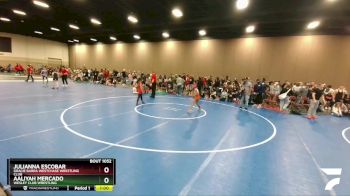 54-59 lbs 1st Place Match - Aaliyah Mercado, Wesley Club Wrestling vs Julianna Escobar, Gracie Barra Westchase Wrestling Club