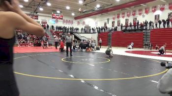 120 lbs Quarterfinal - McKenzie Ostola, Dubuque Hempstead vs Cameron Waters, West Branch