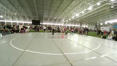 100 lbs Cons. Round 2 - Michael Lacey, Jayhawk Wrestling vs Brayden Gillaspy, Hook Em W.C