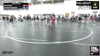 100-110 kg Rr Rnd 2 - Zoe Roddis, Pinnacle Wrestling Club vs Easton Dadiomoff, Young Guns Nashville Wrestling