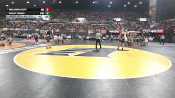 AA - 215 lbs Cons. Round 2 - Brayden Goff, Billings West vs Kolby Noble, Great Falls / MSDB