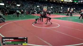 100 lbs Quarterfinal - Kameron Bedel, SEC1 vs Aj Gleckler, EVE3