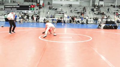 126 lbs Consi Of 16 #1 - Samuel Jones, TN vs Cameron Snyder, TN