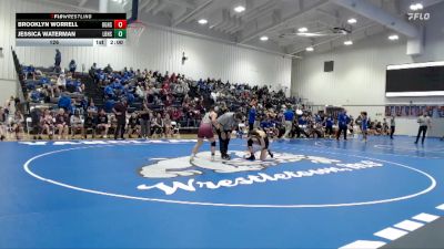 126 lbs 2nd Wrestleback (8 Team) - Brooklyn Worrell, Oak Grove High School vs Jessica Waterman, Long Beach