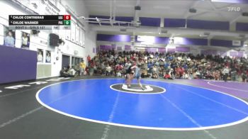 Girls 127 lbs 5th Place Match - Chloe Warner, Pleasant Valley Girls vs Chloe Contreras, Live Oak Girls