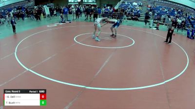 14U Boys - 126 lbs Cons. Round 3 - Gary Dell, SWAT - Savage Wrestling Athletic Team vs Todd Bush, Michigan Premier WC