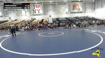 90 lbs Cons. Semi - Michael Ruckdaschel, Quaker Wrestling Club vs David Delgado, VHW Club