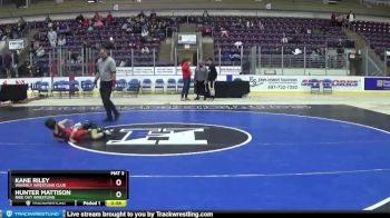 47/50 Round 2 - Kane Riley, Waverly Wrestling Club vs Hunter Mattison, Ride Out Wrestling