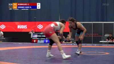 55 kg Round 3 - Cristelle Rodriguez, USA vs Karla Godinez, CAN