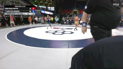 132 lbs Champ. Rd Of 16 - Greyson Pettit, NJ vs Justyce Zuniga, WA