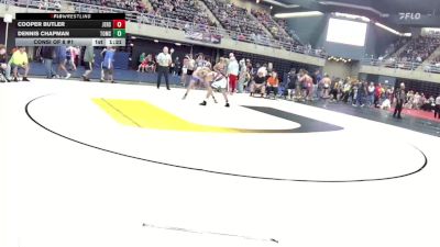 136 lbs Consi Of 8 #1 - Cooper Butler, Jersey Shore vs Dennis Chapman, Toms River