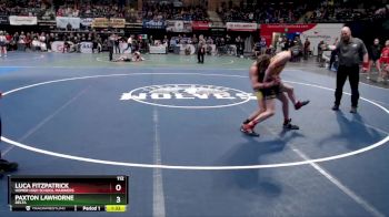 112 lbs Semifinal - Paxton Lawhorne, Delta vs Luca Fitzpatrick, Homer High School Mariners