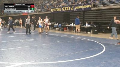 115 lbs Consy 1 - Ehli Dingle, Penncrest vs Owen Delano, Bishop McCort