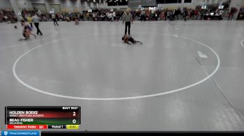 62 lbs Champ. Round 1 - Holden Boeke, Sebolt Wrestling Academy vs Beau Fisher, Oklahoma