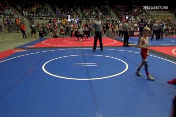 49 lbs Round Of 16 - Houston Daniels, Skiatook Wrestling Club vs Zekiel Martinez, Ram Wrestling Academy