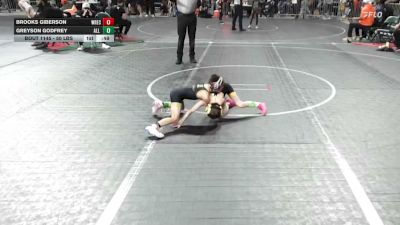 50 lbs Round Of 16 - Brooks Giberson, Wrecking Crew Wrestling Academy vs Greyson Godfrey, All I See Is Gold Academy