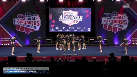 Champion Cheer - Spice [2026 L2 Junior - Small - B Day 2] 2026 NCA All-Star National Championship