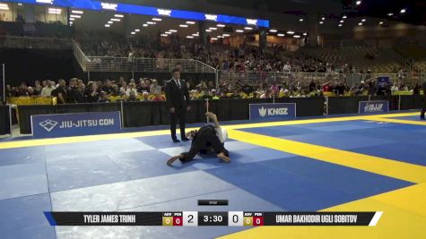 Umar Bakhodir Ugli Sobitov vs Tyler James Trinh 2025 Pan Kids Jiu-Jitsu IBJJF Championship