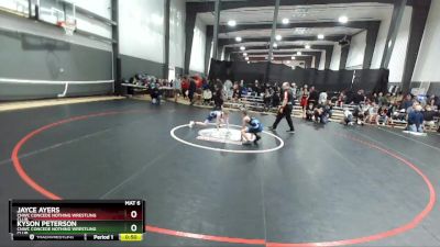 92 lbs Cons. Semi - Kyson Peterson, CNWC Concede Nothing Wrestling Club vs Jayce Ayers, CNWC Concede Nothing Wrestling Club