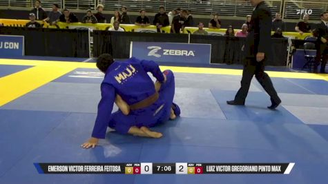 Luiz Victor Gregoriano Pinto Max vs Emerson Victor Ferreira Feitosa 2025 Pan Jiu Jitsu IBJJF Championship