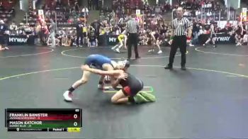 85 lbs Quarterfinals (8 Team) - Mason Katchor, Dundee Blue vs Franklin Banister, Jackson Northwest