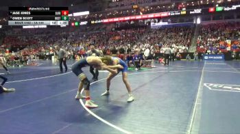 1A-144 lbs Champ. Round 2 - Jase Jones, Sumner-Fredericksburg vs Owen Scott, Westwood, Sloan
