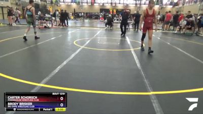 132 lbs Cons. Round 3 - Carter Schorsch, Powerhouse Wrestling Club vs Brody Brisker, Big Game Wrestling Club