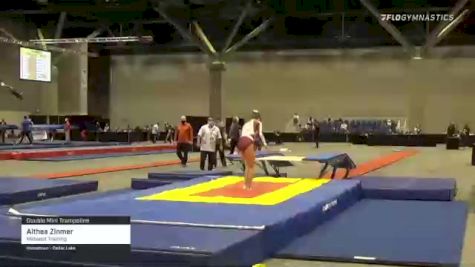 Althea Zinmer - Double Mini Trampoline, Midwest Training - 2021 USA Gymnastics Championships