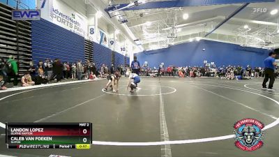 61 lbs Quarterfinal - Landon Lopez, Olathe Raptor vs Caleb Van Foeken, SlyFox