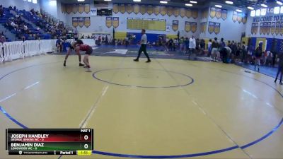 106 lbs Round 1 (8 Team) - Benjamin Diaz, Longwood WC vs Joseph Handley, George Jenkins WC