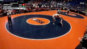 132 lbs Finals (8 Team) - Andrew Staab, Joliet (Catholic Academy) vs Elijah Garza, Arlington Heights (Hersey)